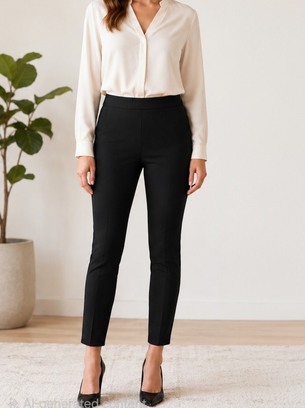 A New Day™ Women's High-Rise Side-Zip Skinny Ankle Pants – Black | Size 2